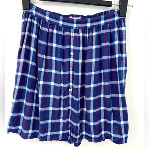 Abercrombie & Fitch Plaid Mini Skirt Elastic Waist‎ Size XS